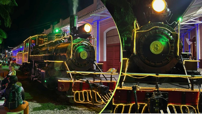 Teleantioquia | La Locomotora 8 ilumina la Navidad en Cisneros